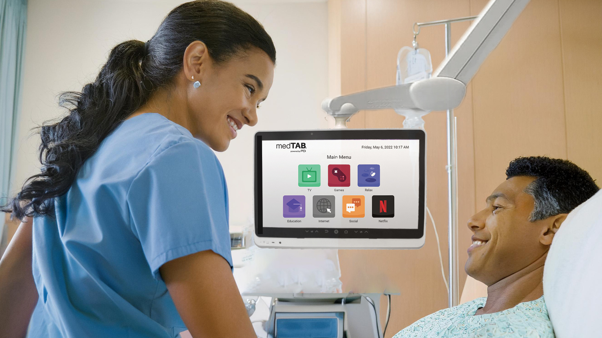 The Power of PDi Arm-mounted Patient TVs for the Healthcare Experience